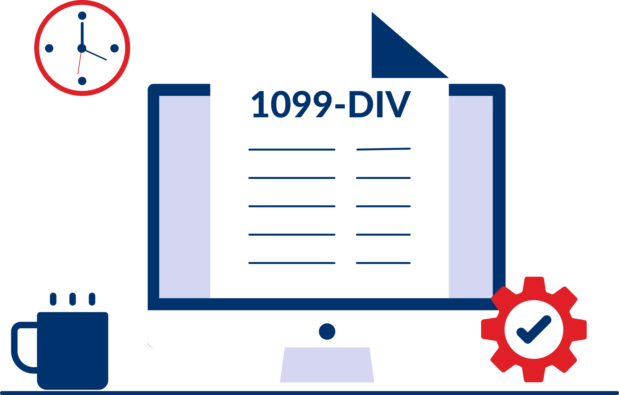 Professional woman working on laptop filing 1099 forms online